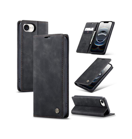 iPhone 16e | iPhone 16e - CaseMe™ Noble Læder Etui / Pung - Sort - DELUXECOVERS.DK