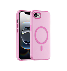 iPhone 16e | <AAA>iPhone 16e - DeLX™ Translucent MagSafe Silikone Cover - Pink - DELUXECOVERS.DK