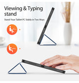 iPad 10.9" (2022) | iPad 11" (2025) / iPad 10.9" (2022) - DUX DUCIS™ Trifold Læder Cover M. Stander - Blå - DELUXECOVERS.DK