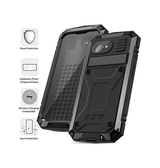 iPhone 16e | <AAA>iPhone 16e - R-JUST™ Safeguard Vandtæt 360° Cover - Sort - DELUXECOVERS.DK