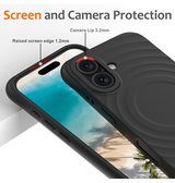 iPhone 16 | iPhone 16 - DeLX™ Wave Silikone Cover - MagSafe kompatibel - Sort - DELUXECOVERS.DK