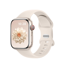 Apple Watch 38mm | Apple Watch (38/40/SE/41/42mm) - Luna Silikonerem - Mocca - DELUXECOVERS.DK