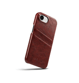 iPhone 16e | iPhone 16e - NX Design™ Læder Cover M. Kortholder - Brun - DELUXECOVERS.DK