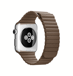 Apple Watch 42mm | Apple Watch (42/44/SE/45mm & Ultra) - Valence™ Loop Læder Rem - Brun - DELUXECOVERS.DK