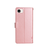 iPhone 16e | iPhone 16e - BUTTERFLY™ Læder Etui / Taske M. Pung - Rose - DELUXECOVERS.DK