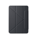 iPad Mini 6 | iPad Mini 6/7 (2021/2024) - NOBLE™ Trifold Læder Cover M. Stander - Sort - DELUXECOVERS.DK