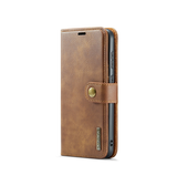 Samsung Galaxy S21+ | Samsung Galaxy S21+(Plus) - DG.MING™ Vintage 2-In-1 Læder Etui M. Cover - Brun - DELUXECOVERS.DK