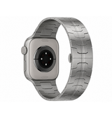 Apple Watch 42-49mm | Apple Watch (42/44/SE/45/46/49mm) - L'Empiri™ X36 Ægte Titanium Rem - Sølv - DELUXECOVERS.DK