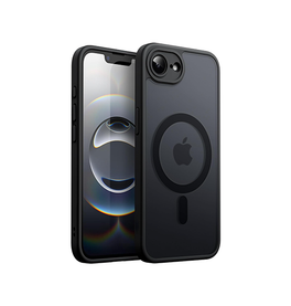 iPhone 17e / 16e | iPhone 17e / 16e - NovoShield™ MagSafe Silikone Cover - Sort - DELUXECOVERS.DK