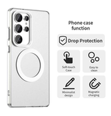 Samsung Galaxy S25 Ultra | Samsung Galaxy S25 Ultra - DeLX™ Translucent MagSafe Silikone Cover - Hvid - DELUXECOVERS.DK