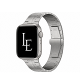 Apple Watch 38-42mm | Apple Watch (38/40/SE/41/42mm) - L'Empiri™ X36 Ægte Titanium Rem - Sølv - DELUXECOVERS.DK