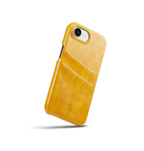 iPhone 17e / 16e | iPhone 17e / 16e - NX Design™ Læder Cover M. Kortholder - Gul - DELUXECOVERS.DK