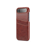 iPhone 17 Air | iPhone 17 Air - NX Design™ Læder Cover M. Kortholder - Brun - DELUXECOVERS.DK