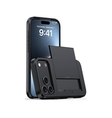 iPhone 17 Pro | iPhone 17 Pro - Deluxe™ Håndværker Cover M. Kortholder - Sort - DELUXECOVERS.DK