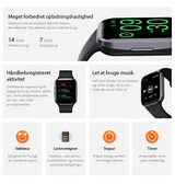 SmartWatch | MotionMate™ Aktivitetsur - IP68 Vandtæt - SmartWatch - Bordeauxrød - DELUXECOVERS.DK