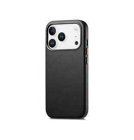 iPhone 17 Pro - DeLX® Læder Cover - MagSafe Kompatibel - Sort