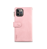 iPhone 14 Pro | iPhone 14 Pro - ESEBLE™ Læder Cover Etui M. Pung - Lyserød - DELUXECOVERS.DK