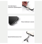 Tilbehør | DUX DUCIS™ Nylonstof-adapter til telefonrem - Guld - DELUXECOVERS.DK