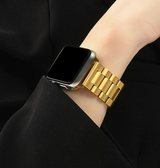 Apple Watch 38mm | Apple Watch (38/40/SE/41/42mm) - CNC Pro Rustfrit Stål Rem - Guld - DELUXECOVERS.DK
