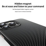 iPhone 15 Pro | iPhone 15 Pro - DeLX™ Full Carbon Stødsikkert Cover M. MagSafe - Sort - DELUXECOVERS.DK
