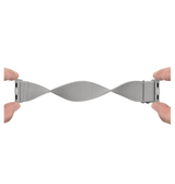Apple Watch 42mm | Apple Watch (42/44/SE/45/46/49mm) - Polyester Nylon Rem Armbånd - Sølv - DELUXECOVERS.DK