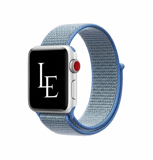 Apple Watch (42/44/SE/45/46/49mm) - L'Empiri™ Nylon Velcro Rem - Blå