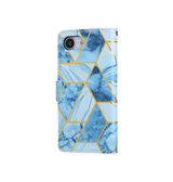 iPhone 16e | iPhone 16e - UNIQ™ Marble Læder Etui - Ocean - DELUXECOVERS.DK