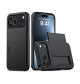 iPhone 17 Pro | iPhone 17 Pro - Deluxe™ Håndværker Cover M. Kortholder - Sort - DELUXECOVERS.DK