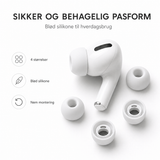 Airpods Pro 3 | AirPods Pro 3 XDCASE™ - Silikone Ørepropper - Grå/Hvid - DELUXECOVERS.DK