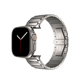 Apple Watch 42mm | Apple Watch (42/44/SE/45/46/49mm) - L'Empiri™ X34 Ægte Titanium Rem - Titaniumgrå - DELUXECOVERS.DK