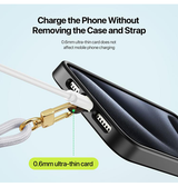 Tilbehør | DUX DUCIS™ Lang Nylon Snor / Strop til Mobil & iPhone - Grå - DELUXECOVERS.DK