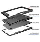 iPad Pro 12,9 (2021) | iPad Pro 12,9" (2022/2021) - ToughCase™ 360° Håndværker Cover - Sort - DELUXECOVERS.DK