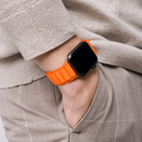 Apple Watch 38-42mm | Apple Watch (38/40/SE/41/42mm) - L'Empiri™ Trail-X Nylon Loop - Orange - DELUXECOVERS.DK