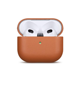 Airpods 4 | AirPods 4 | Ægte Læder Cover - Full-Grain - Brun - DELUXECOVERS.DK