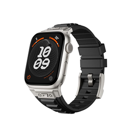 Apple Watch 42-49mm | Apple Watch (42/44/SE/45/46/49mm) - High Stretch Armor Silikonerem - Sort - DELUXECOVERS.DK