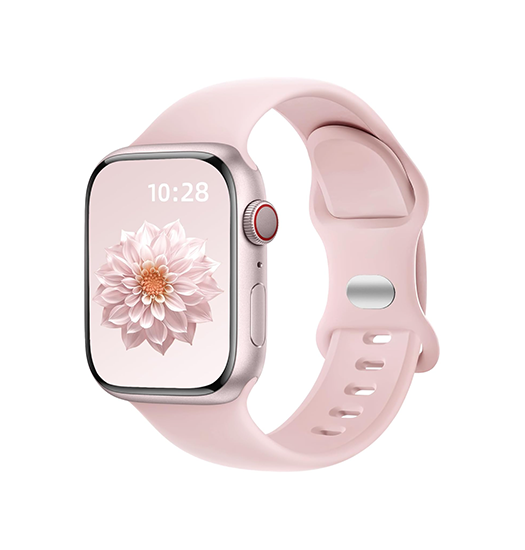 Apple Watch 38mm | Apple Watch (38/40/SE/41/42mm) - Luna Silikonerem - Pink Sand - DELUXECOVERS.DK