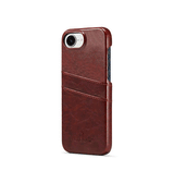 iPhone 16e | iPhone 16e - NX Design™ Læder Cover M. Kortholder - Brun - DELUXECOVERS.DK