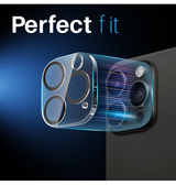 iPhone Beskyttelsesglas | iPhone 16 Pro Max - NTJO™ 9H Kamera Linse Beskyttelsesglas - Sort - DELUXECOVERS.DK
