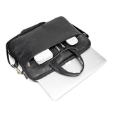 MacBook Taske | MacBook 16" - Kinmac 360° PU Læder Computer Taske / Sleeve - Sort - DELUXECOVERS.DK