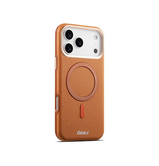 iPhone 18 Pro Max - Læder Cover - MagSafe Kompatibel - Brun -  ESEBLE™