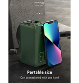Powerbank | KONFULON® 60K | 22.5W Powerbank 60.000 mAh - Grøn - DELUXECOVERS.DK