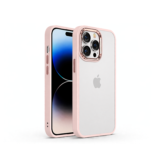 iPhone 14 Pro | iPhone 14 Pro - iProtect™ Stødsikkert Silikone Cover - Pink - DELUXECOVERS.DK