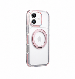 iPhone 17 | iPhone 17 - MagSafe Silikone Cover m. Ring Holder - Pink - DELUXECOVERS.DK