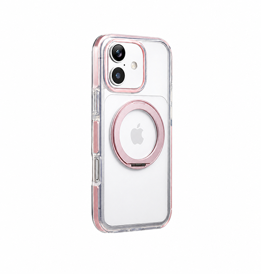 iPhone 17 | iPhone 17 - MagSafe Silikone Cover m. Ring Holder - Pink - DELUXECOVERS.DK