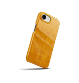 iPhone 16e | iPhone 16e - NX Design™ Læder Cover M. Kortholder - Lys brun - DELUXECOVERS.DK