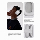 Over-Ear Trådløs Headset Bluetooth 5.4 M. Aktiv Støjreduktion  - Sølv