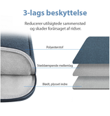 iPad Pro 12,9" (2022/2021) - Neopren Stødsikkert Sleeve - Blå