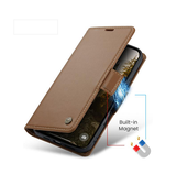 iPhone 17 - CaseMe™ Neo Læder Cover / Pung - Brun