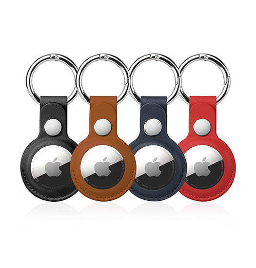 Airtag | AirTag | XDCASE™ Nøglering - Læder - 4 Stk. - DELUXECOVERS.DK