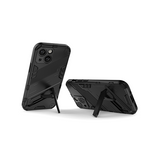 iPhone 13 Mini | iPhone 13 Mini - Eagle™ PRZ Stødsikkert Cover M. Kickstand - Sort - DELUXECOVERS.DK
